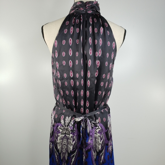 Muse Exclusively For Boston Proper Silk Paisley Print Summer Dress Sz 8. - Picture 6 of 13